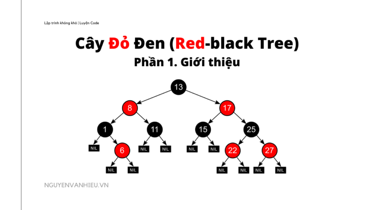 Cây Đỏ Đen (Red-Black Tree) – Phần 1 (Giới thiệu)