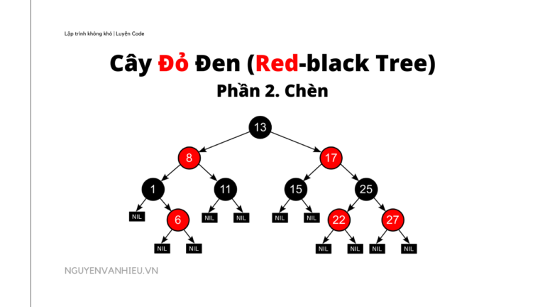 Cây Đỏ Đen (Red-Black Tree) – Phần 2 (Insert)