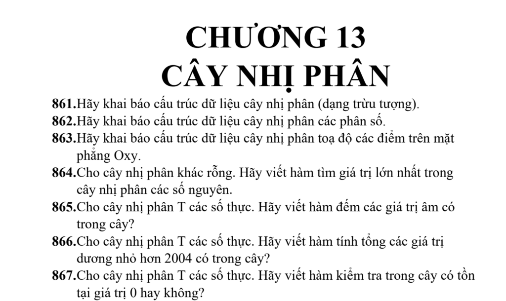 Ảnh chụp 1 phần của bộ 1000 bài tập lập trình